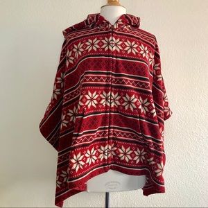 Uniqlo fleece poncho